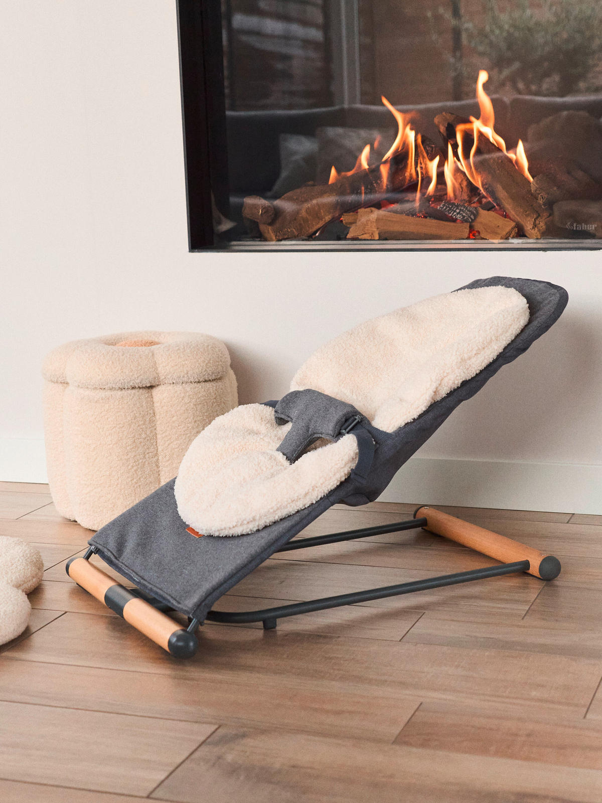 SCHAUKELWIPPE  - Anthrazit, KONVENTIONELL, Holz/Textil (64/47/65,5cm) - Childhome
