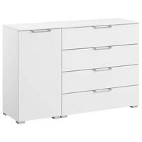 SIDEBOARD 120/81/42 cm  in Weiss  - Weiss/Silberfarben, Design, Holzwerkstoff/Kunststoff (120/81/42cm) - Novel