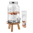 GETRÄNKESPENDER 5,6 L   - Edelstahlfarben/Transparent, Basics, Glas/Kunststoff (5,6l) - Novel