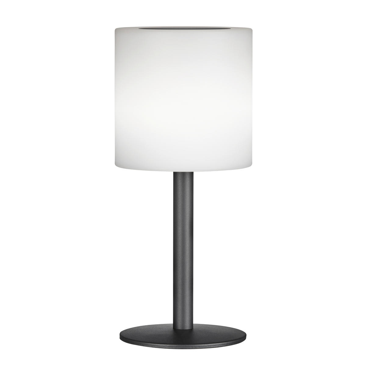 AKKU-TISCHLEUCHTE Lesina 13/30 cm   - Anthrazit/Weiß, KONVENTIONELL, Kunststoff/Metall (13/30cm)