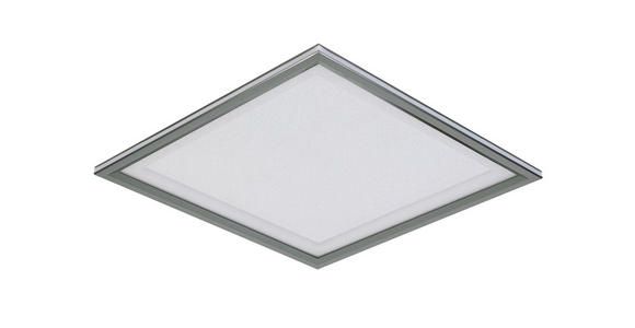 LED-DECKENLEUCHTE 45/45/6,1 cm   - Chromfarben/Schwarz, Trend, Kunststoff/Metall (45/45/6,1cm) - Novel