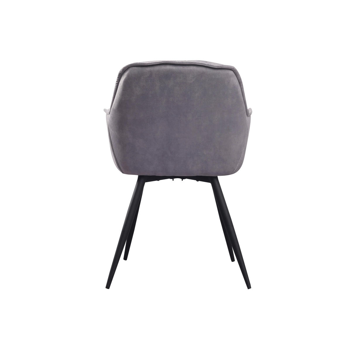 SADA ŽIDLÍ S PODRUČKAMI 2 kusy - šedá/černá, Moderní, kov/textil (54/86/53cm) - MID.YOU