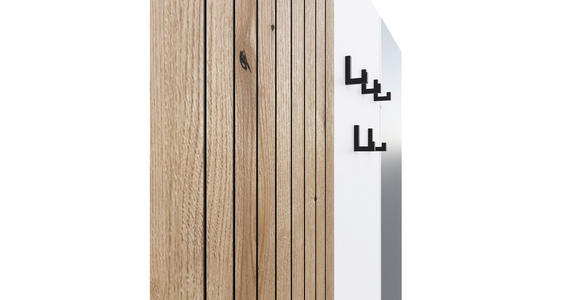 GARDEROBE  in 120/200/36,6 cm  - Eichefarben/Weiß, KONVENTIONELL, Holzwerkstoff (120/200/36,6cm) - Carryhome