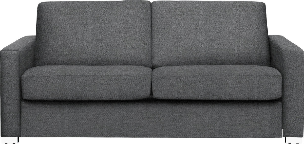 SCHLAFSOFA in Grau  - Chromfarben/Grau, Konventionell, Metall (188/86/97cm) - Novel