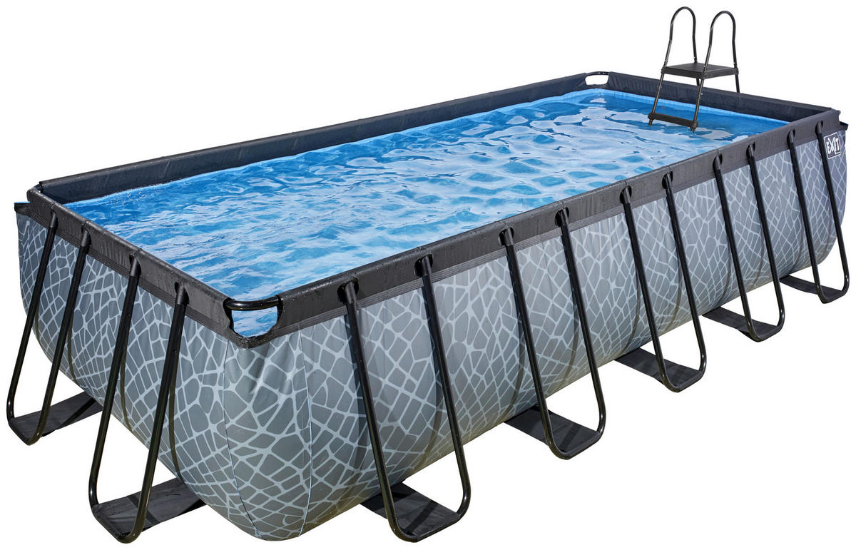 EXIT POOL STONE 540X250 540/250/122 cm  - Grau, KONVENTIONELL (540/250/122cm) - EXIT Toys