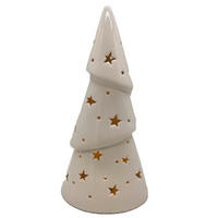 DEKOWEIHNACHTSBAUM  - Weiß, LIFESTYLE, Keramik (13,8/26,7/9,8cm) - X-Mas