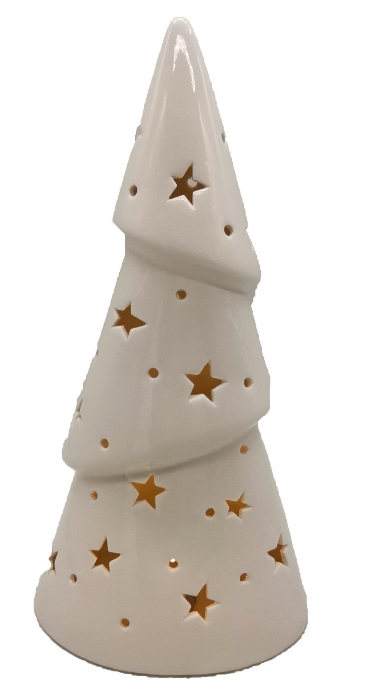 DEKOWEIHNACHTSBAUM  - Weiß, LIFESTYLE, Keramik (13,8/26,7/9,8cm) - X-Mas