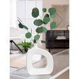 DEKOVASE  - Weiß, Trend, Keramik (20/17,5/5cm) - Ambia Home