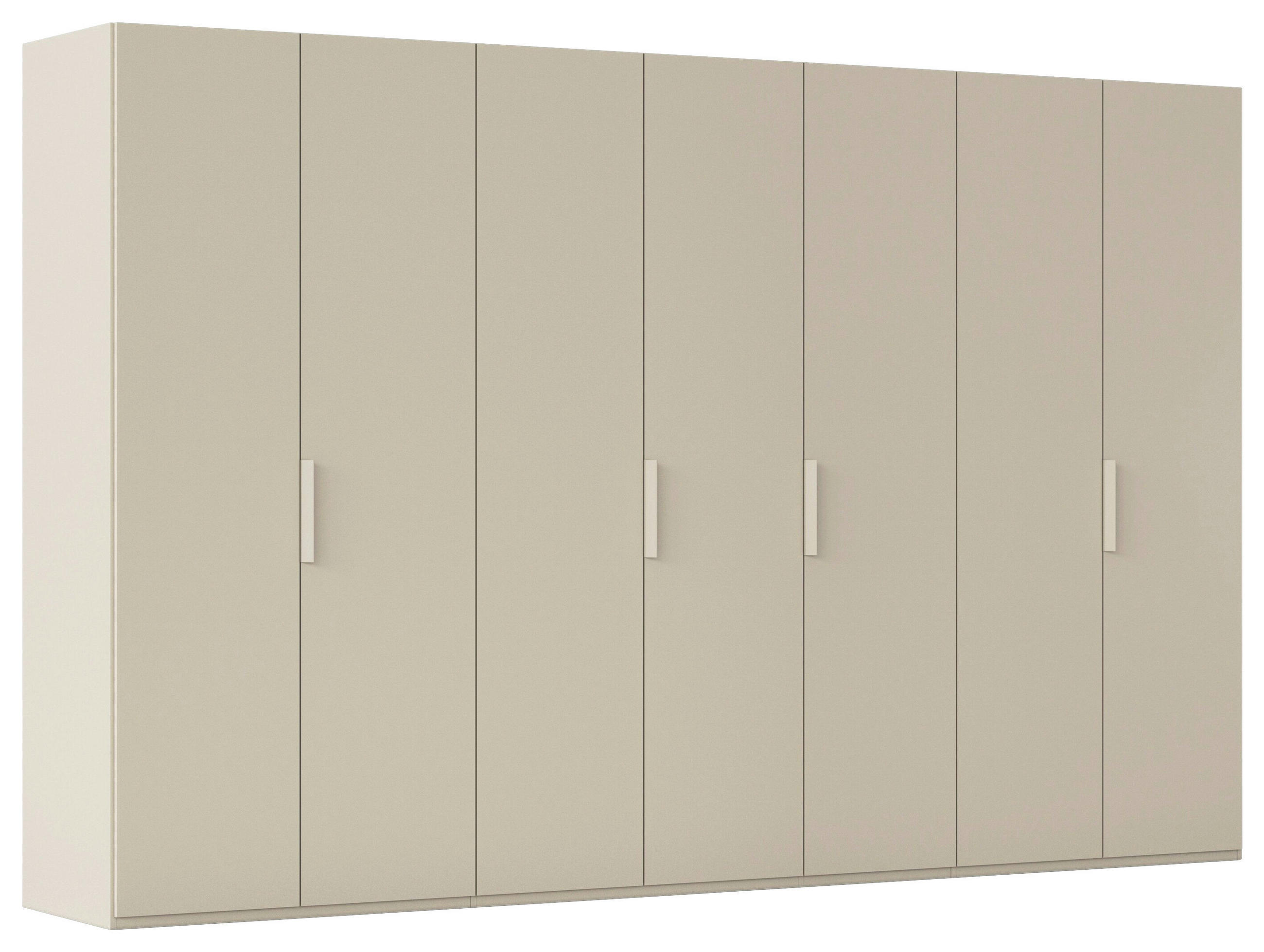 DREHTÜRENSCHRANK 350/235/61 cm,  in Champagner, 7-türig  - Champagner, Basics, Holzwerkstoff/Metall (350/235/61cm) - Novel