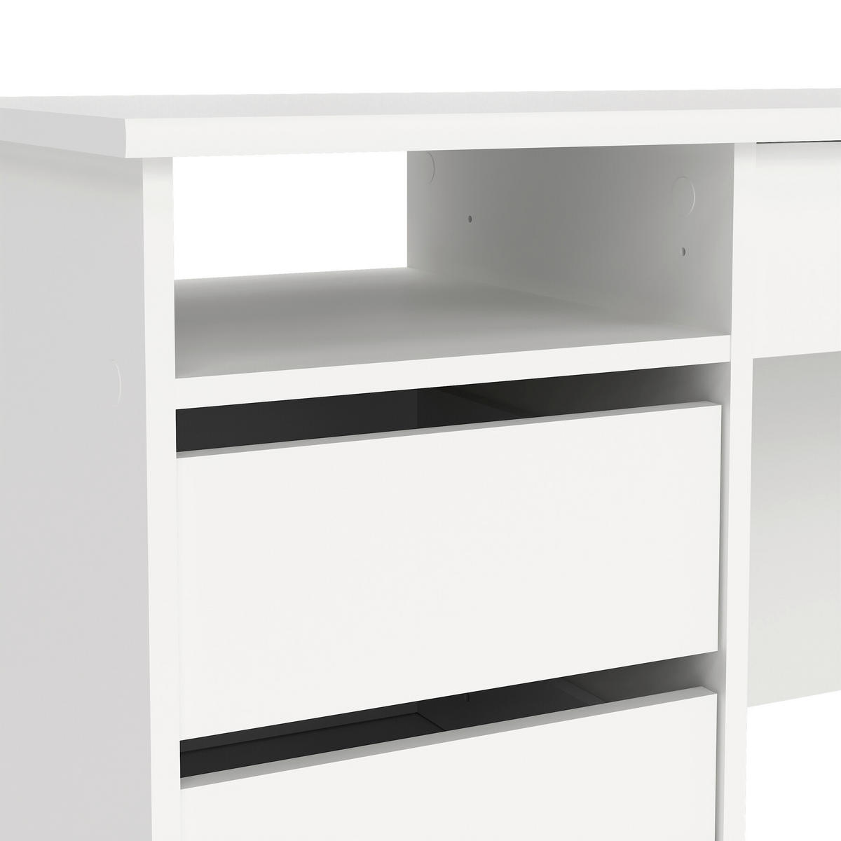 SCHREIBTISCH 109,3/48,5/75,6 cm  in Weiss  - Weiss, Modern, Holzwerkstoff (109,3/48,5/75,6cm) - MID.YOU