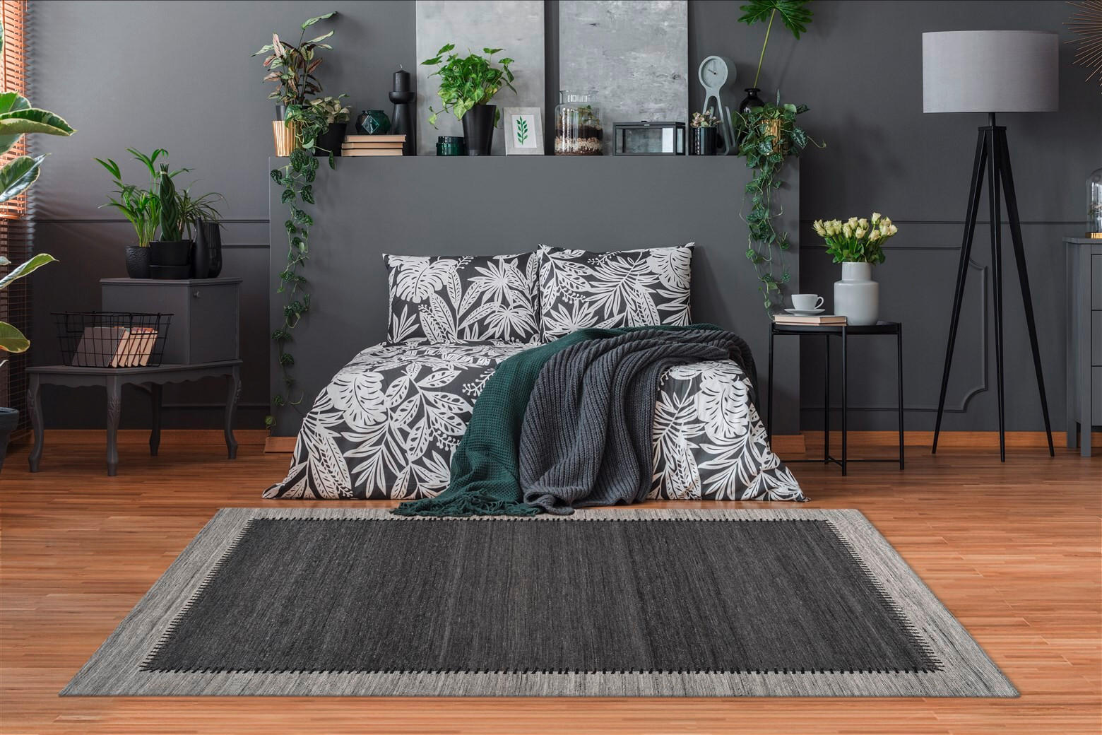 FLACHWEBETEPPICH 80/150 cm Phoenix 310 Anthrazit / Grau Anthrazit, Grau  - Anthrazit/Grau, KONVENTIONELL, Textil (80/150cm)