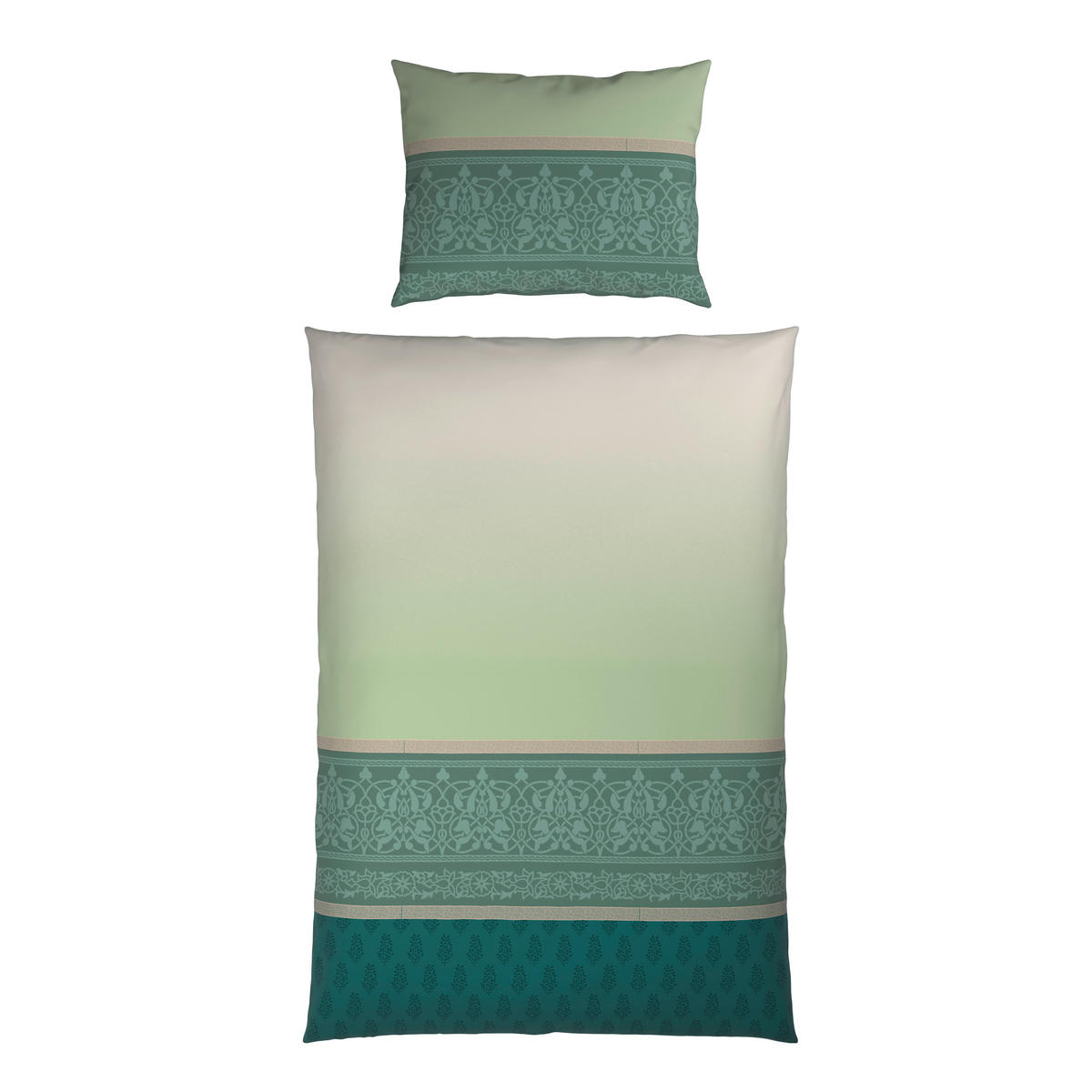 POSTELJNINA Neva 140/200 cm saten zelena  - zelena, Konvencionalno, tekstil (140/200cm) - Bio:Vio