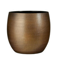 KVĚTINÁČ keramika, 26.5/26.5/27 cm - bronzová, Basics, keramika (26.5/26.5/27cm)
