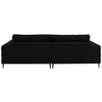 ECKSOFA  in Flachgewebe Schwarz  177/253 cm  - Schwarz, Design, Textil/Metall (177/253cm) - Dieter Knoll