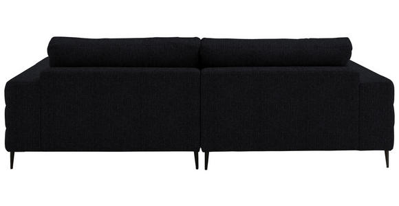 ECKSOFA  in Flachgewebe Schwarz  177/253 cm  - Schwarz, Design, Textil/Metall (177/253cm) - Dieter Knoll