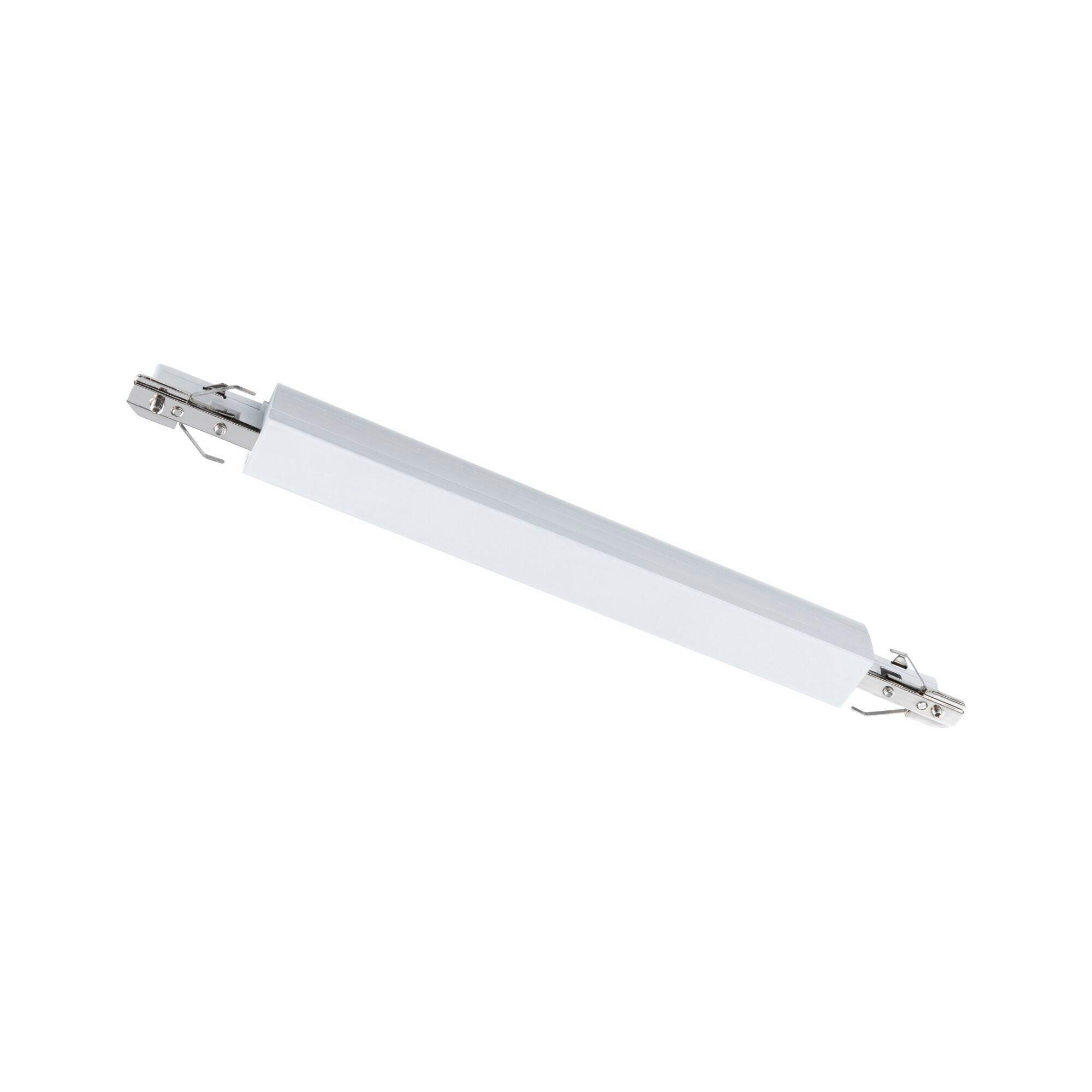SCHIENENSYSTEM-STROMTRENNER - Weiß, Basics, Kunststoff (24,0/1,8/2,1cm) - Paulmann