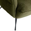 OHRENSESSEL Cord Dunkelgrün  - Dunkelgrün/Schwarz, KONVENTIONELL, Textil/Metall (83/110/92cm) - Carryhome