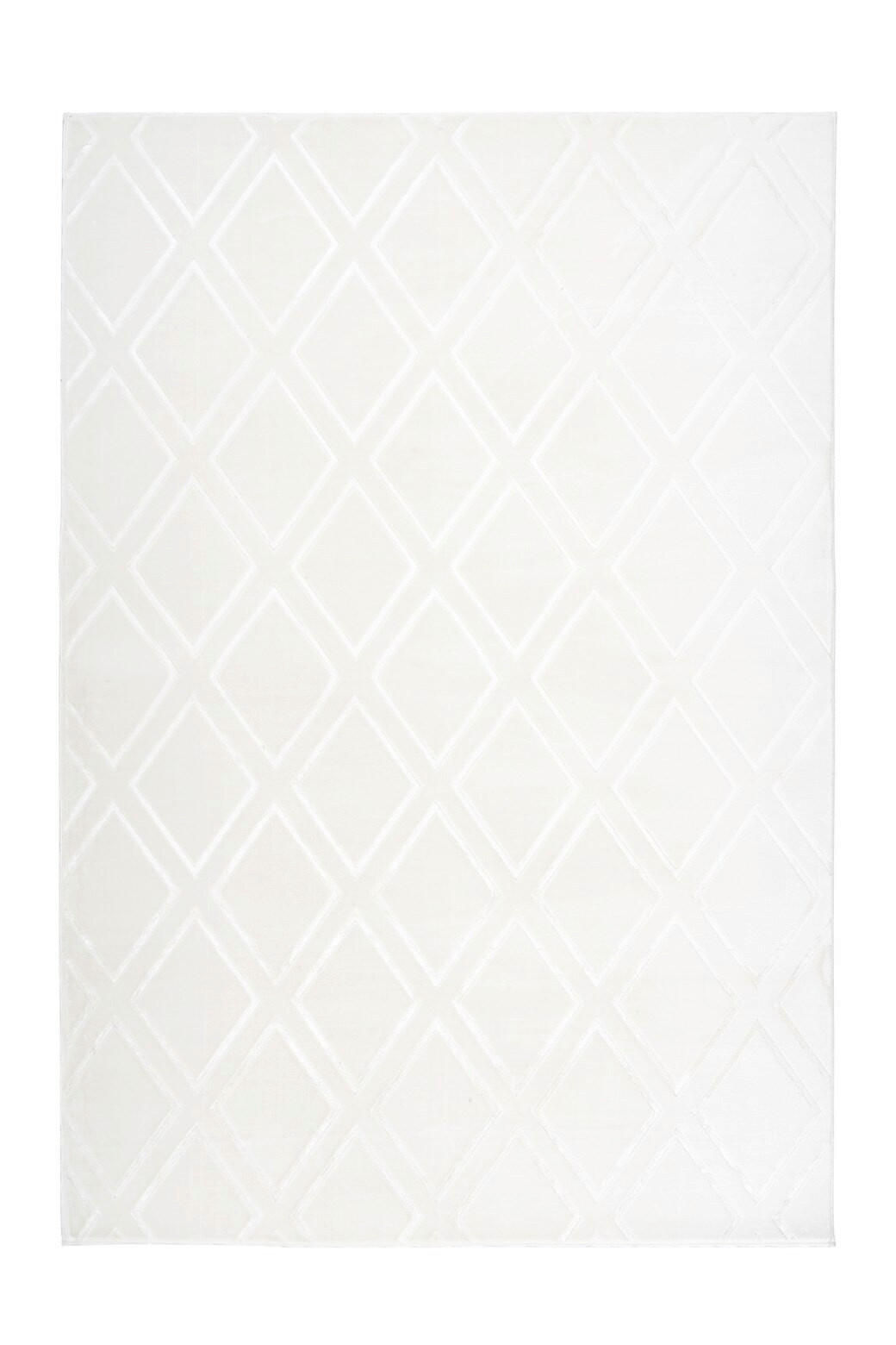LÄUFER 80/300 cm Monroe 300 Weiß  - Weiß, KONVENTIONELL, Kunststoff/Textil (80/300cm)