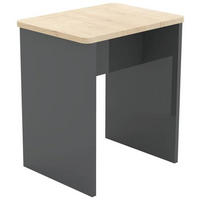 HOCKER in Holzwerkstoff Anthrazit  - Weiss/Anthrazit, Modern, Holzwerkstoff (40/45/30cm) - MID.YOU