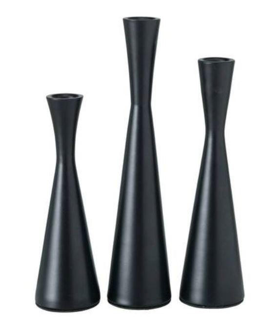 LJUSSTAKE  - svart, Lifestyle, metall (23cm)