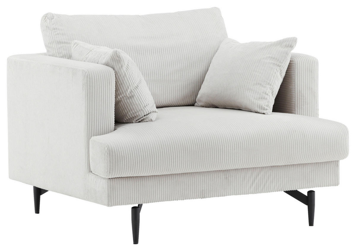 SESSEL in Beige  - Beige, Design, Textil/Metall (104/82/92cm) - Livetastic