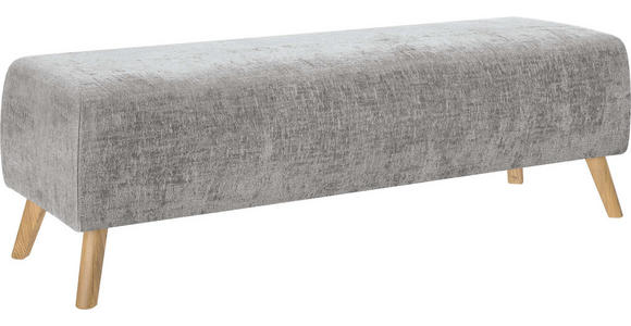 BETTBANK 145/45/48 cm - Eichefarben/Grau, Design, Holz/Textil (145/45/48cm) - Esposa