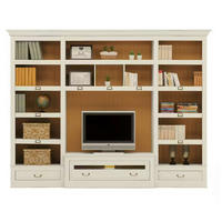 WOHNWAND UrbanClass 2-teilig  in Weiß, Currygelb  311/238,5/52-46,5 cm  - Currygelb/Bronzefarben, LIFESTYLE, Holz/Metall (311/238,5/52-46,5cm) - Livetastic