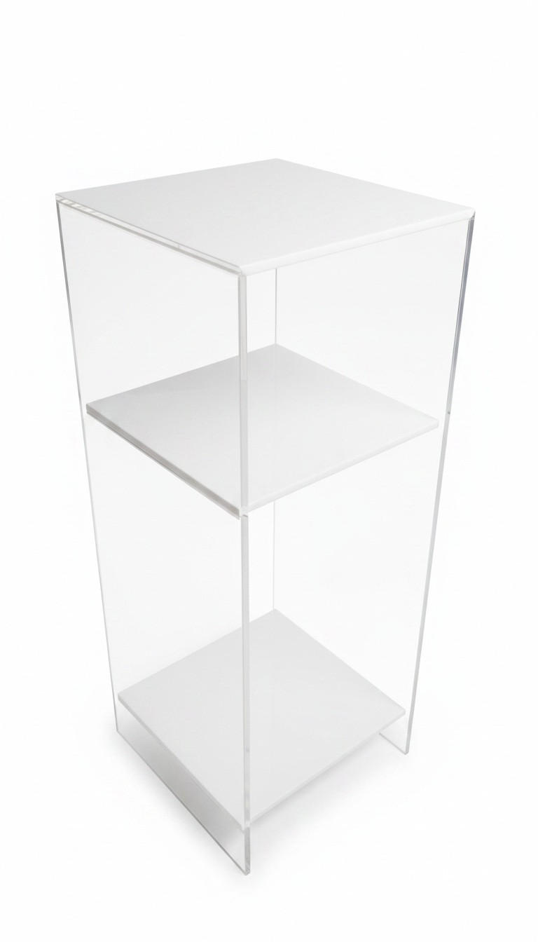KONSOLENTISCH Klar  - Klar, Design, Kunststoff (25/25/65cm)