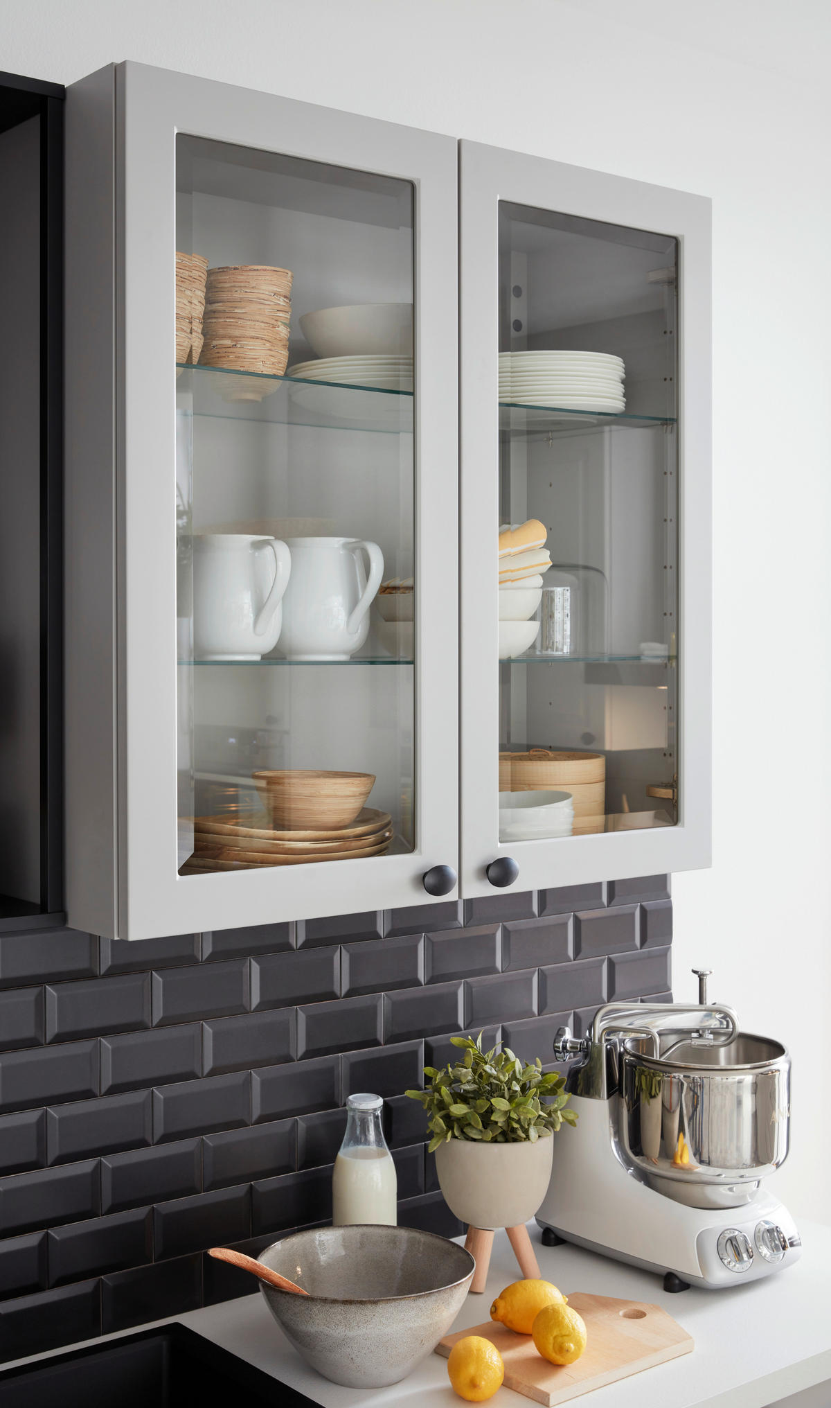 EINBAUKÜCHE DK310  - Grau, Design, Holzwerkstoff - Dieter Knoll