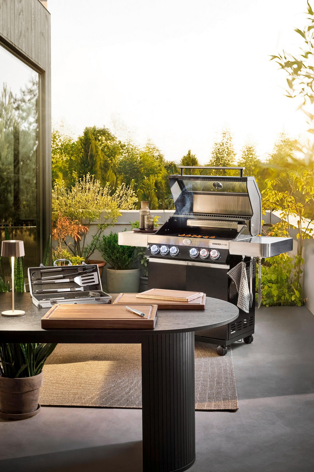 GASGRILL  Schwarz  - Schwarz, Basics, Metall (138/57/118cm) - Rösle