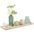 TEELICHTHALTER-SET - Multicolor, LIFESTYLE, Glas/Holz (40/12,5/14cm) - Ambia Home