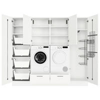 HAUSWIRTSCHAFTSRAUM 240/216,6/58,2 cm Weiss  - Weiss, Modern, Holzwerkstoff (240/216,6/58,2cm) - Nobilia