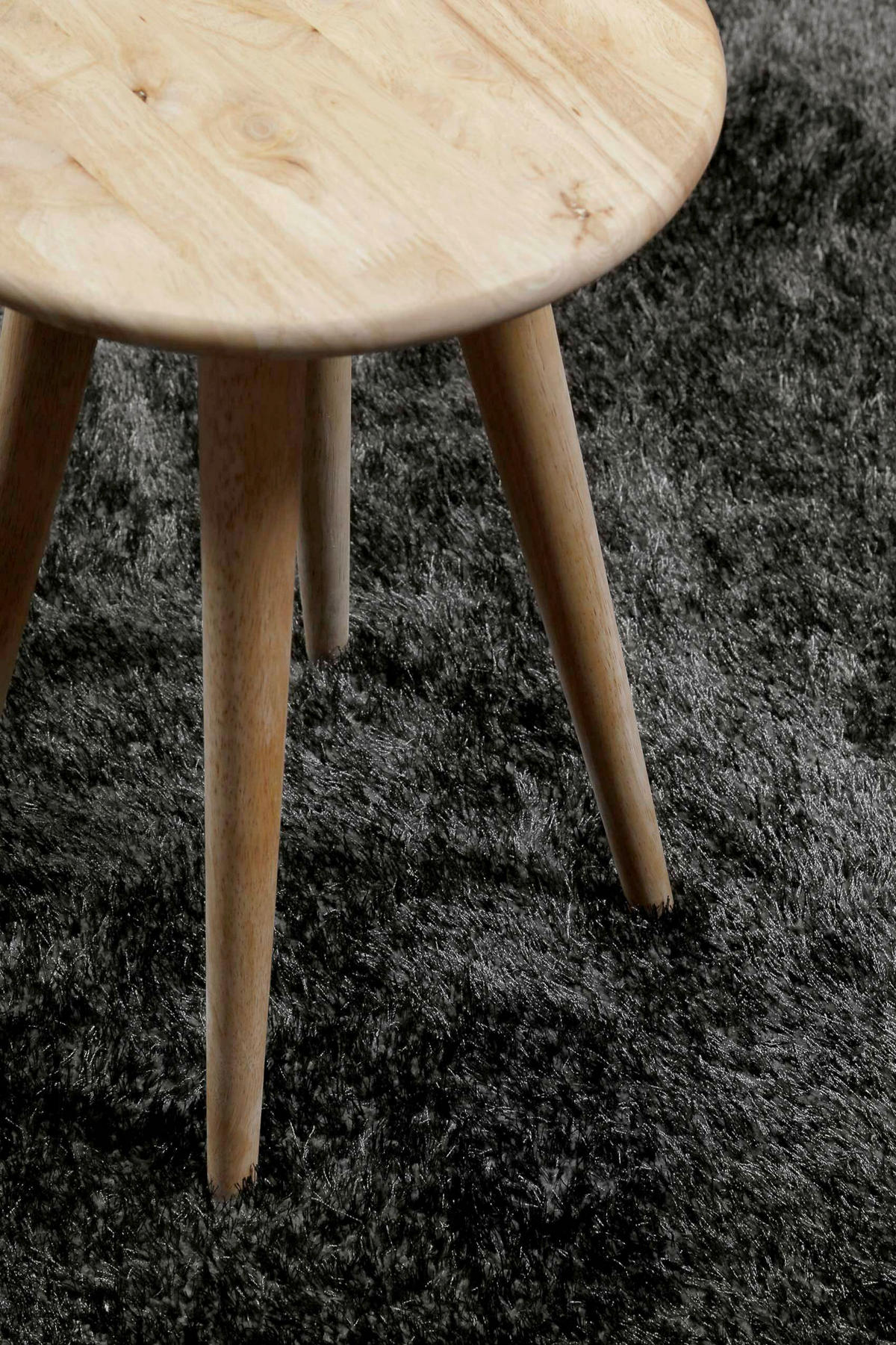 HOCHFLORTEPPICH 200 cm #Swagger Shag Anthrazit rund  - Anthrazit, Basics, Textil (200cm) - Esprit