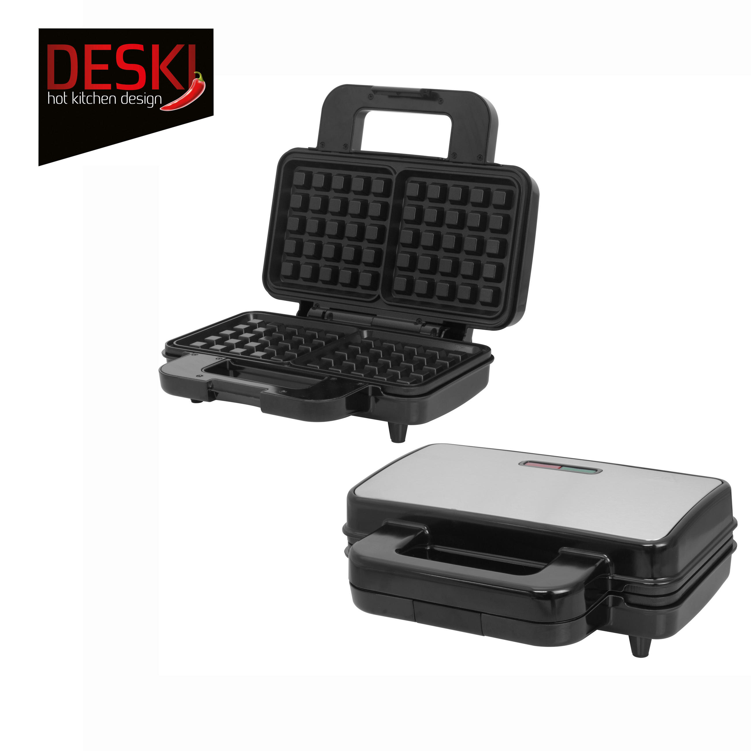 Waffeleisen 1000 W und mit Antihaftbeschichtung