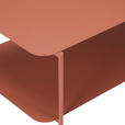 COUCHTISCH 90/58.4/40 cm rechteckig Terracotta  - Terracotta, Design, Metall (90/58.4/40cm) - Carryhome