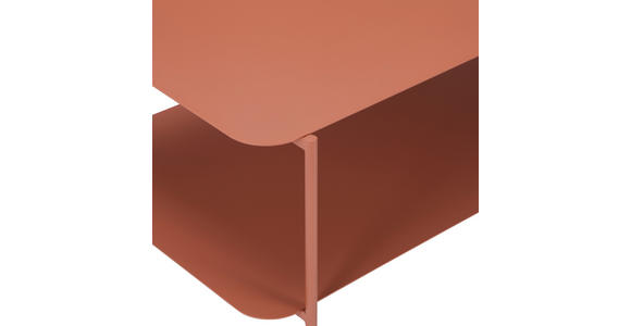 COUCHTISCH 90/58.4/40 cm rechteckig Terracotta  - Terracotta, Design, Metall (90/58.4/40cm) - Carryhome