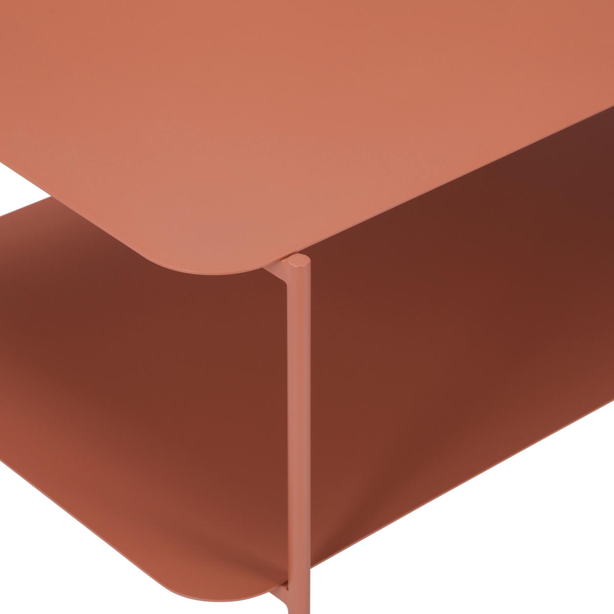 COUCHTISCH 90/58.4/40 cm rechteckig Terracotta  - Terracotta, Design, Metall (90/58.4/40cm) - Carryhome