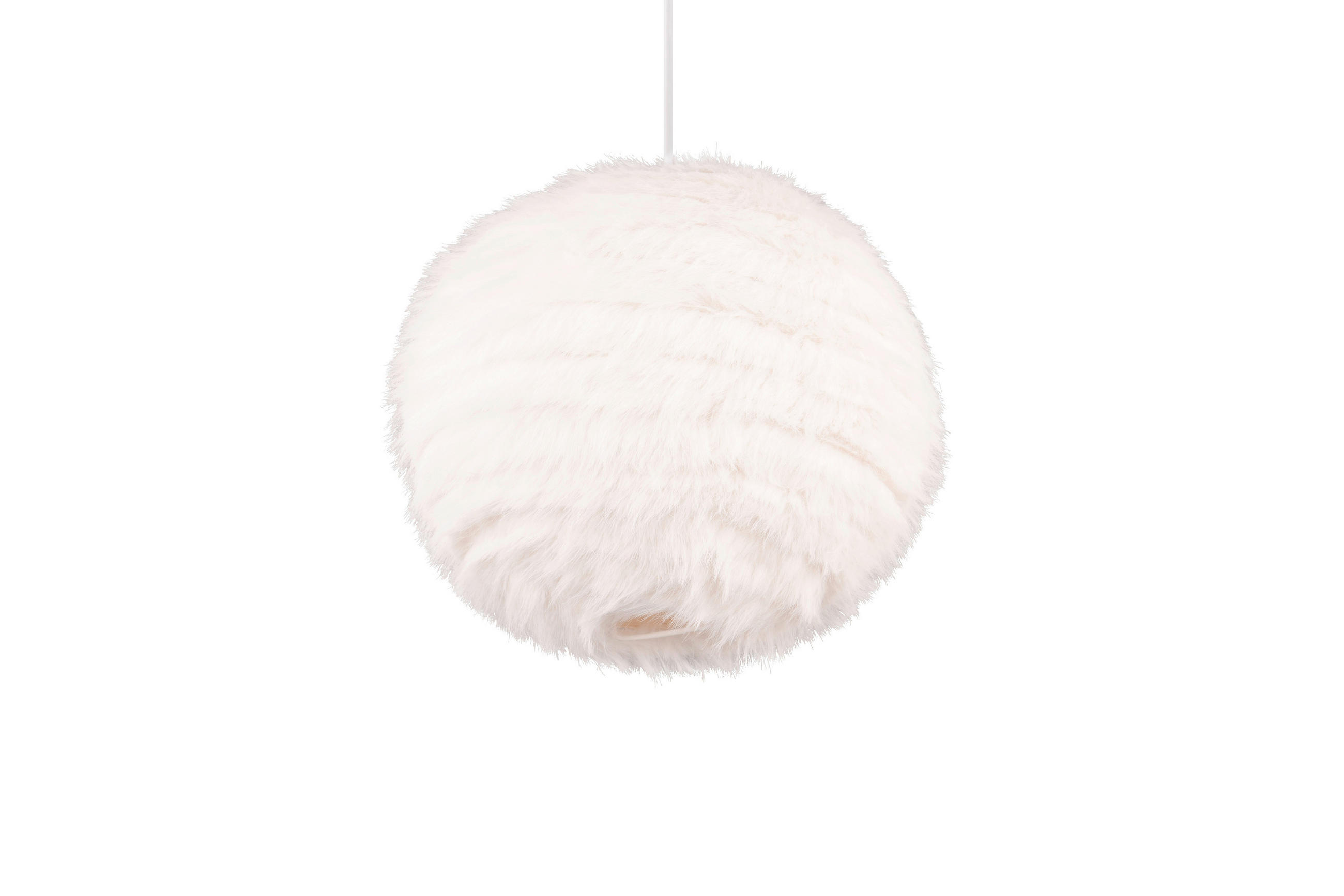PENDELLEUCHTE 35/150 cm    - Sandfarben/Weiss, Modern, Textil/Metall (35/150cm)