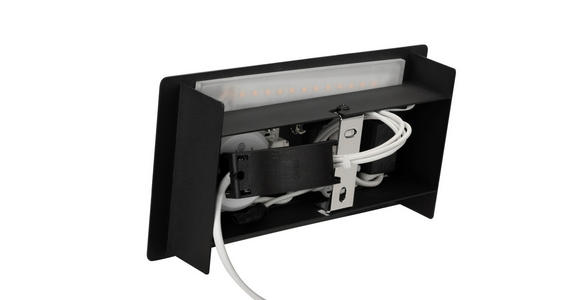 LED-WANDLEUCHTE LANCASTER - Schwarz, Basics, Metall (23/9-16/12cm) - Novel