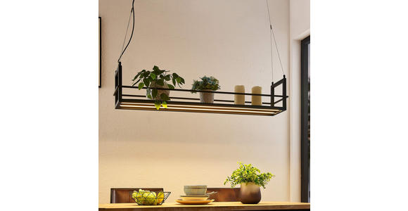 LED-HÄNGELEUCHTE Bury 118/22/150 cm  - Schwarz, Design, Metall (118/22/150cm) - Novel