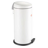 ABFALLSAMMLER CAPBOY MAXI 22 L  - Edelstahlfarben/Weiß, KONVENTIONELL, Kunststoff/Metall (27/60cm) - Wesco