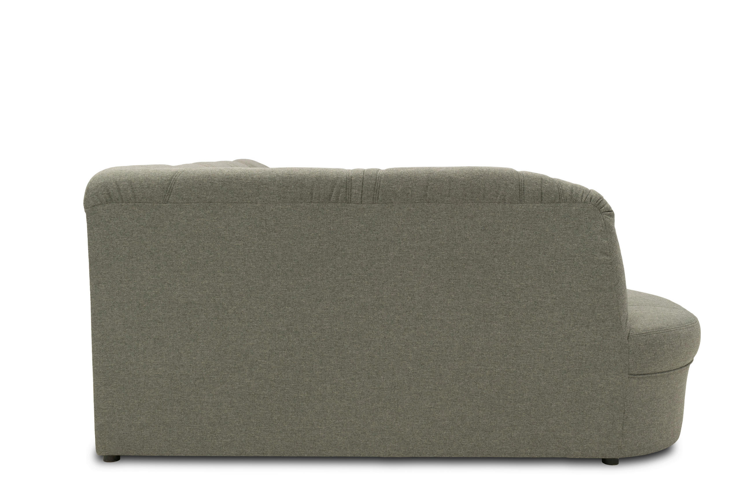 WOHNLANDSCHAFT Graubraun Mikrofaser  - Graubraun/Schwarz, KONVENTIONELL, Kunststoff/Textil (180/295/146cm) - MID.YOU