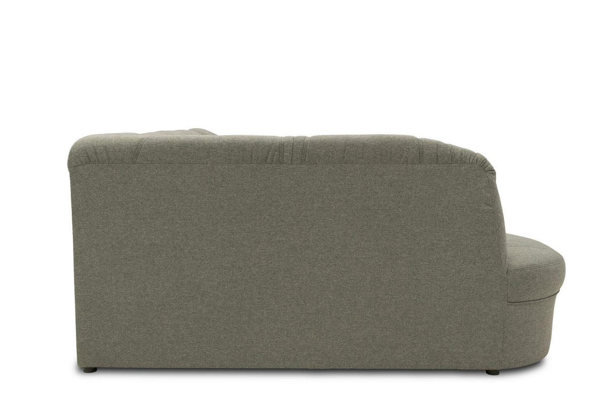 WOHNLANDSCHAFT Graubraun Mikrofaser  - Graubraun/Schwarz, KONVENTIONELL, Kunststoff/Textil (180/295/146cm) - MID.YOU