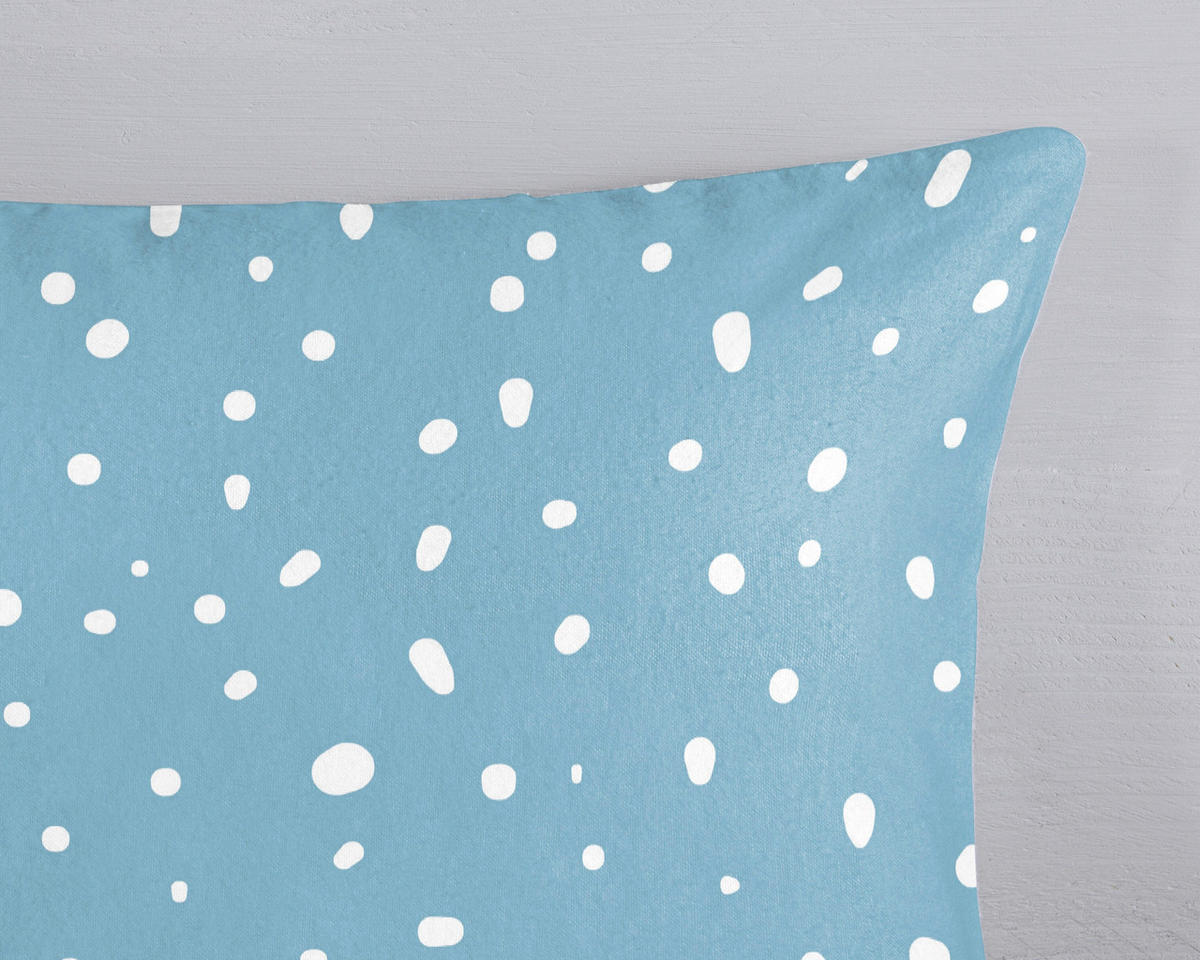 KINDERBETTWÄSCHE 140/200 cm  - Blau/Weiß, Basics, Textil (140/200cm)