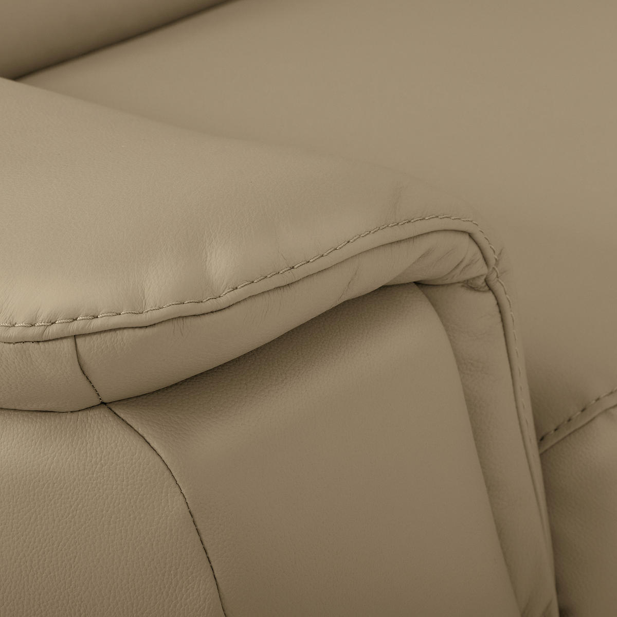 ECKSOFA  in Lederlook Echtleder Hellgrau  - Silberfarben/Hellgrau, Leder/Holz (262/211cm) - Celina Home
