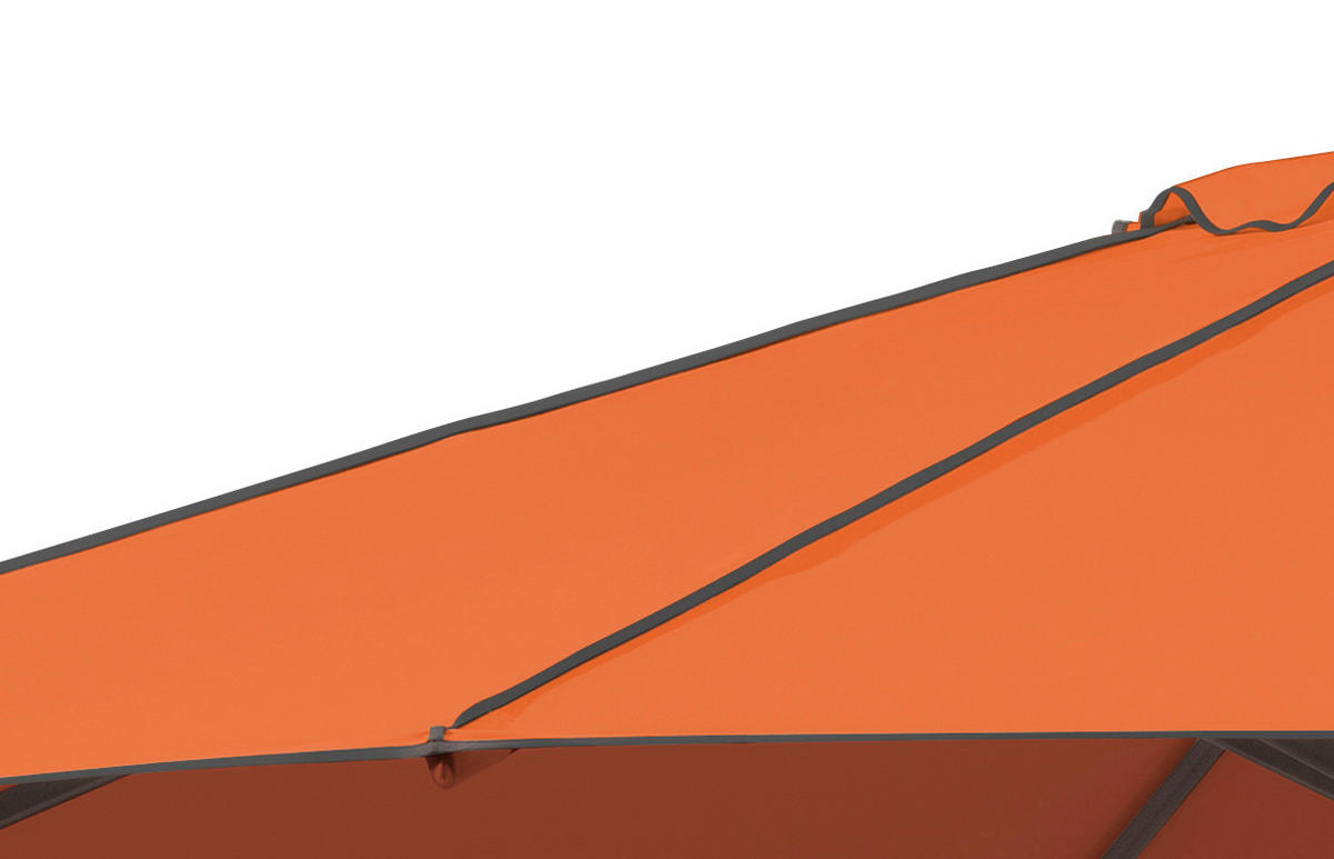 SONNENSCHIRM 350 cm Terracotta  - Anthrazit/Terracotta, Basics, Textil/Metall (350/275cm) - Schneider