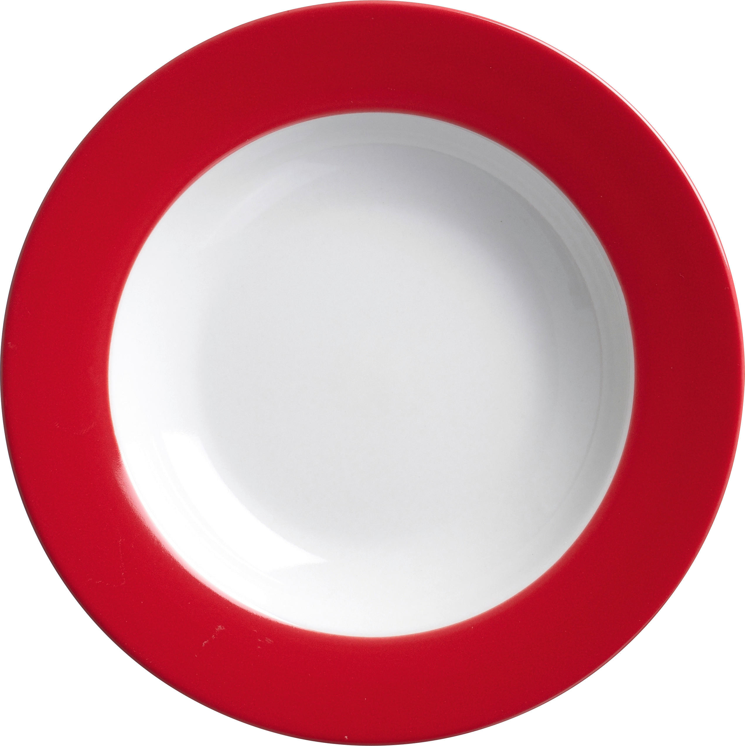 SUPPENTELLER Doppio Porzellan  - Rot/Weiß, Basics, Keramik (22cm) - Ritzenhoff Breker