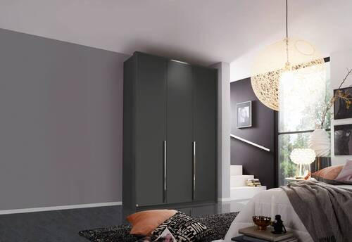 Thumbnail - home24 Drehtürenschrank, Graphit, Metall, 7 Fächer, 151x223x60 cm, Blauer Engel, Goldenes M, BQ - Bündnis für Qualität, ...