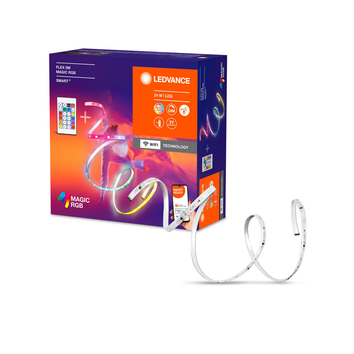 LED-STRIP Smart+ Wifi Flex Magic RGB 500/1/0,3 cm   - Weiß, Basics, Kunststoff (500/1/0,3cm) - Ledvance