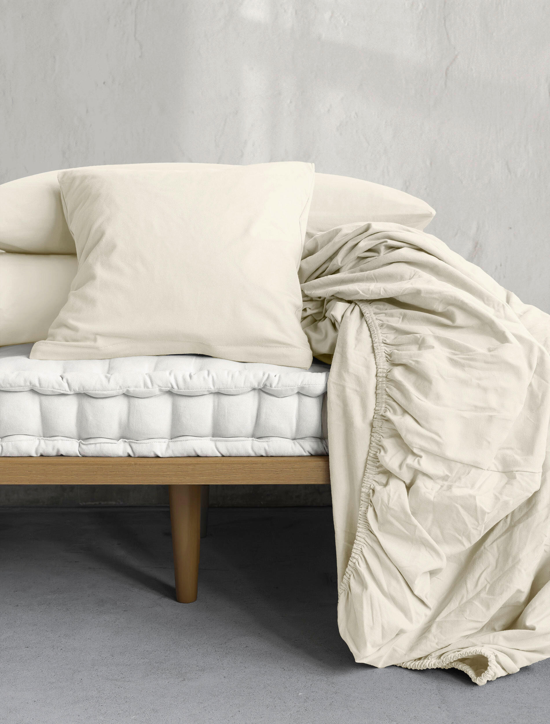 KOPFKISSENBEZUG 40/40 cm  - Creme, KONVENTIONELL, Textil (40/40cm) - Irisette